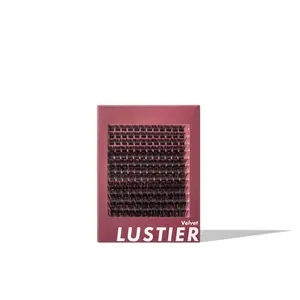 LUSTIER VELVET SINGLE PACK - 168 PCS Premium Feather-Soft D-Curl Cluster Lashes 8mm-18mm