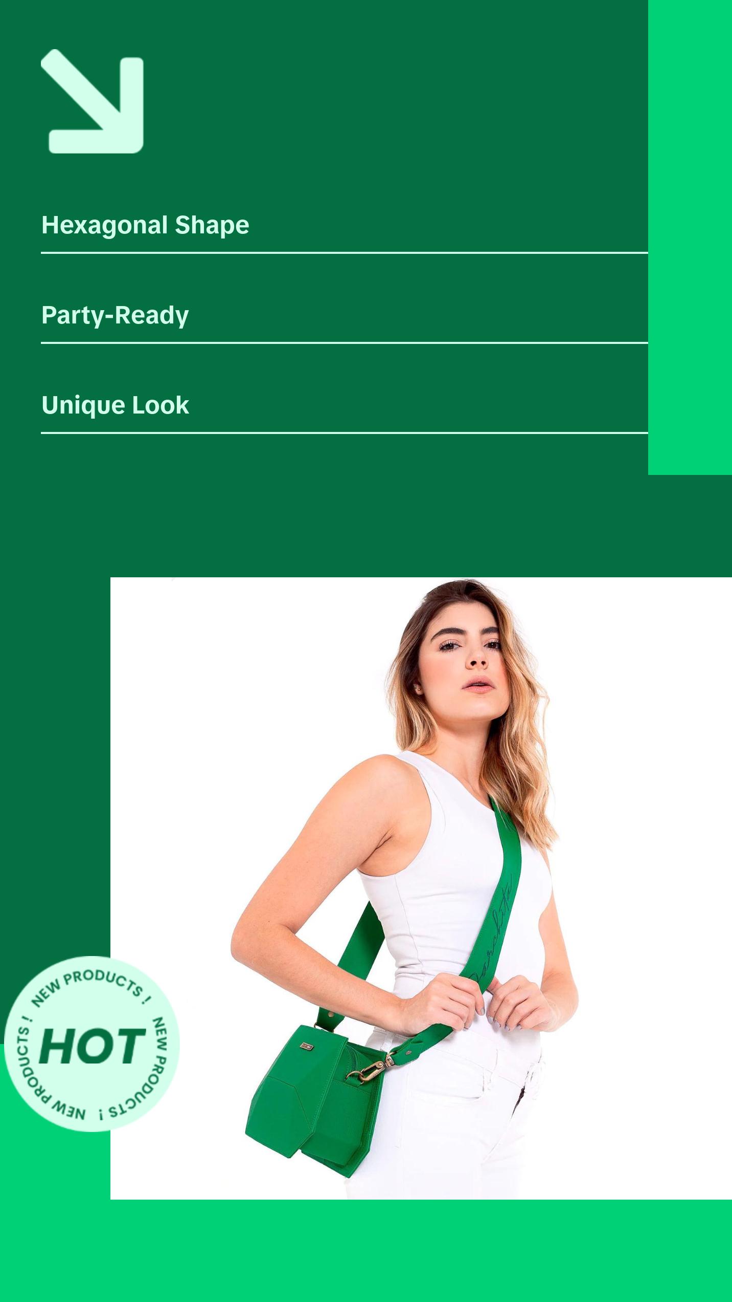 Parchita Simona Green Bag