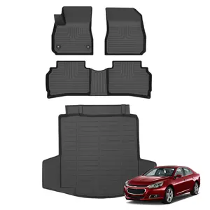 COLANAT for Chevrolet malibu 2016-2025 (Gas Only - Not Hybrid) Floor Mats & Cargo Liner Set, Precision-Fit Liners NOT for Older Gen, All-Weather 3D Scanned Heavy-Duty Waterproof High Edge Protection Odorless Car Accessories