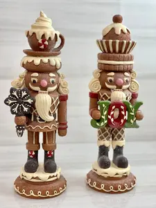 Resin Candy Gingerbread Nutcracker Decor Two Styles