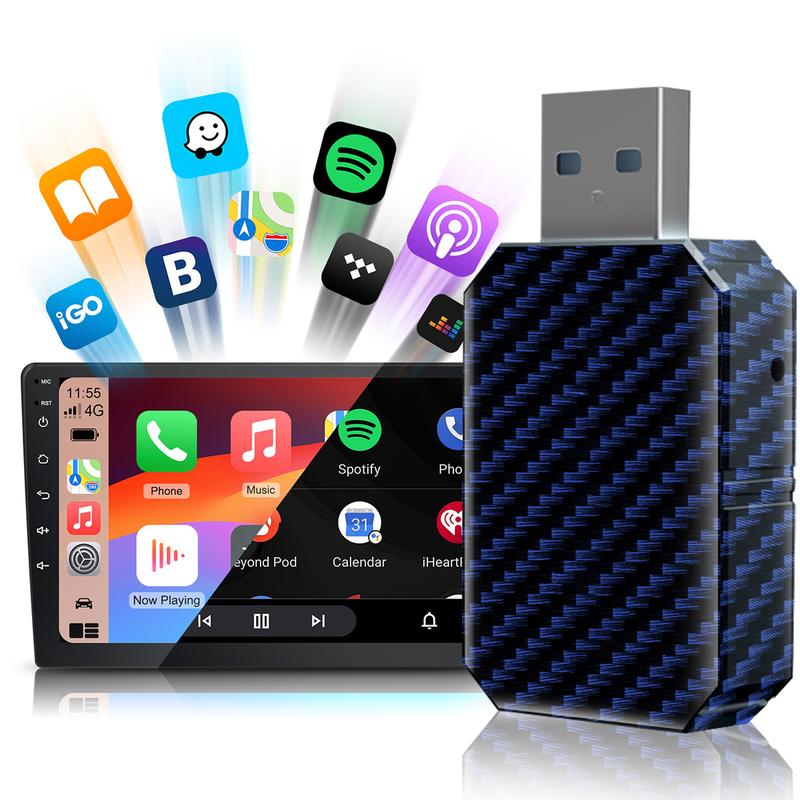 2025 new color scheme  Wireless Apple carplay Adapter ,Stability converts wired to wireless automotive blue tooth electronic accessories