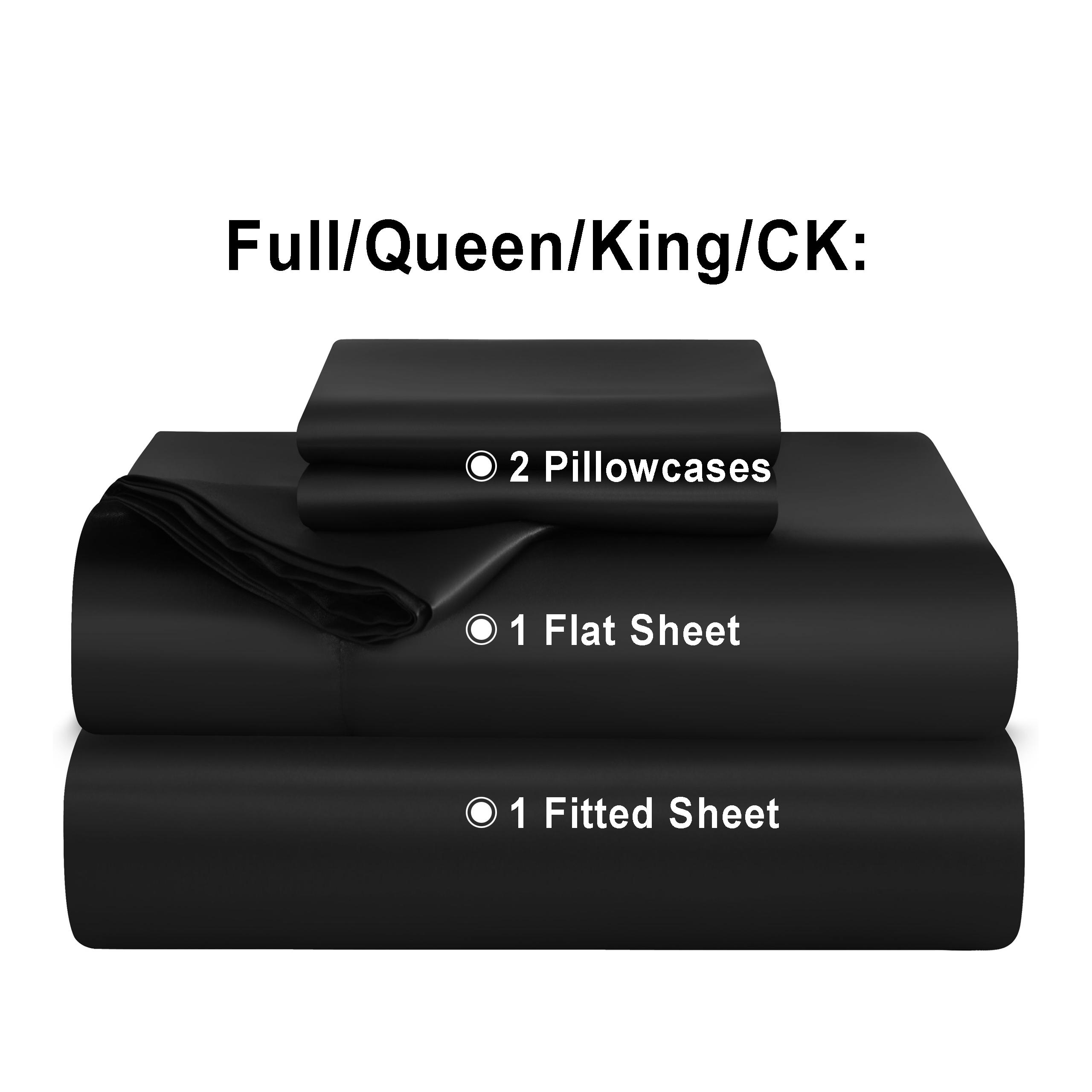 NTBAY Silky Satin Sheet Set - Silk-Like Smoothness for Hair & Skin | Easy Care