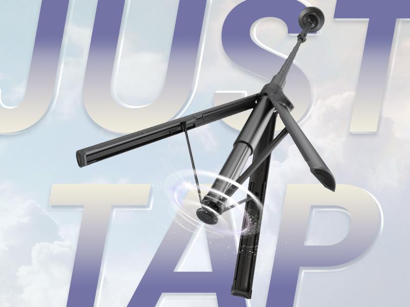 KraftGeek JustTap Magnetic 66" Selfie Stick Tripod for iPhone 17 & Pixel 10, Automatic Tap-to-open Phone Tripod, Compatible with MagSafe, Fits iPhone 12-17 Series, MagSafe Case & Other Phones with Metal Ring