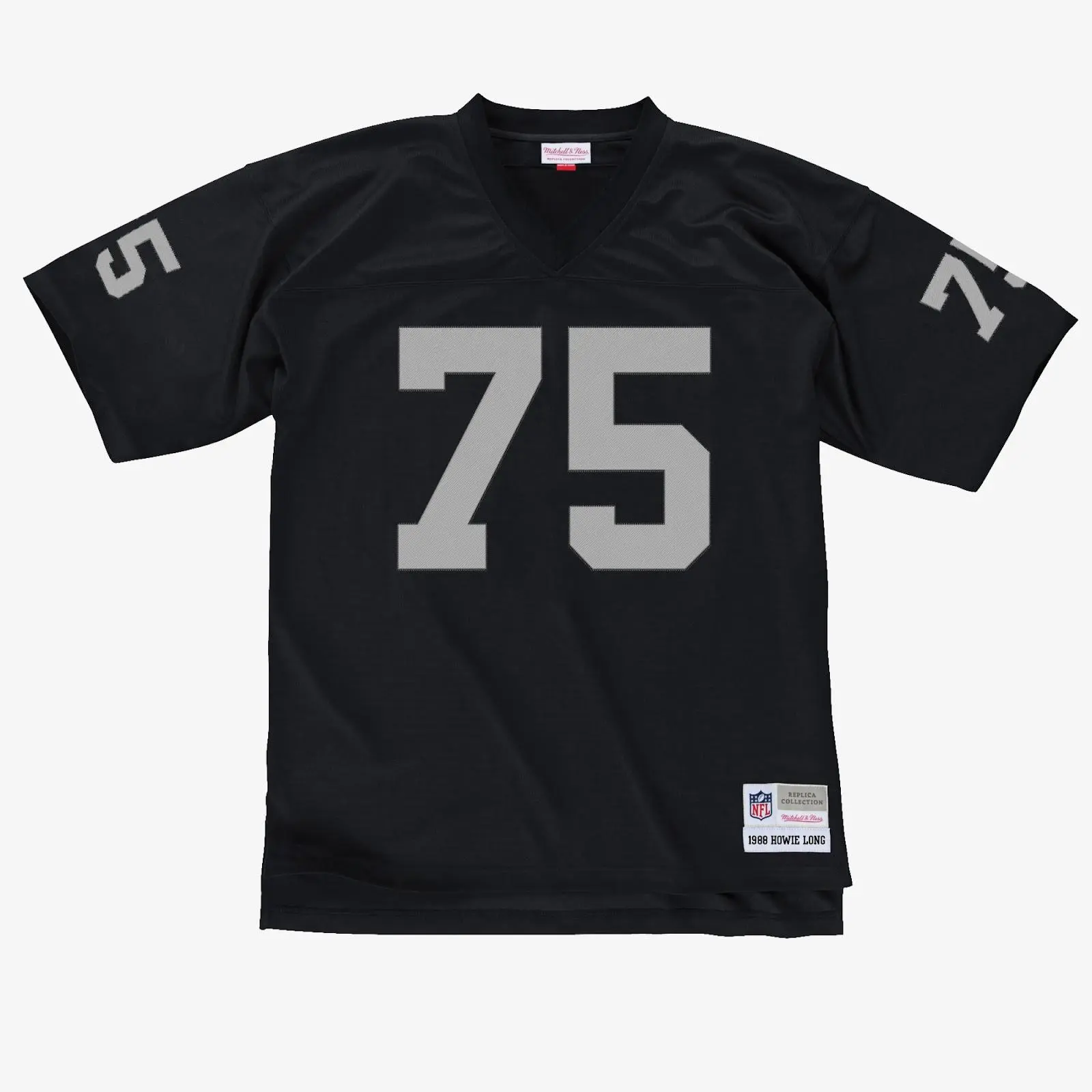 Mitchell & Ness Classic Unisex Howie Long 1988 Los Angeles Raiders Black Legacy Jersey, American Football Fanwear