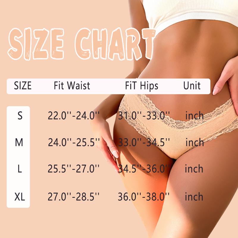 FINETOO Women's 15PCS Cotton Panties Lace Low Rise  Basic Brazilian Bikini  Cute Panties Soft Breathable Lingerie S-XL Fashionable Minimalist