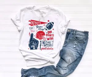 Patriots Go Fight Win Flag DTF