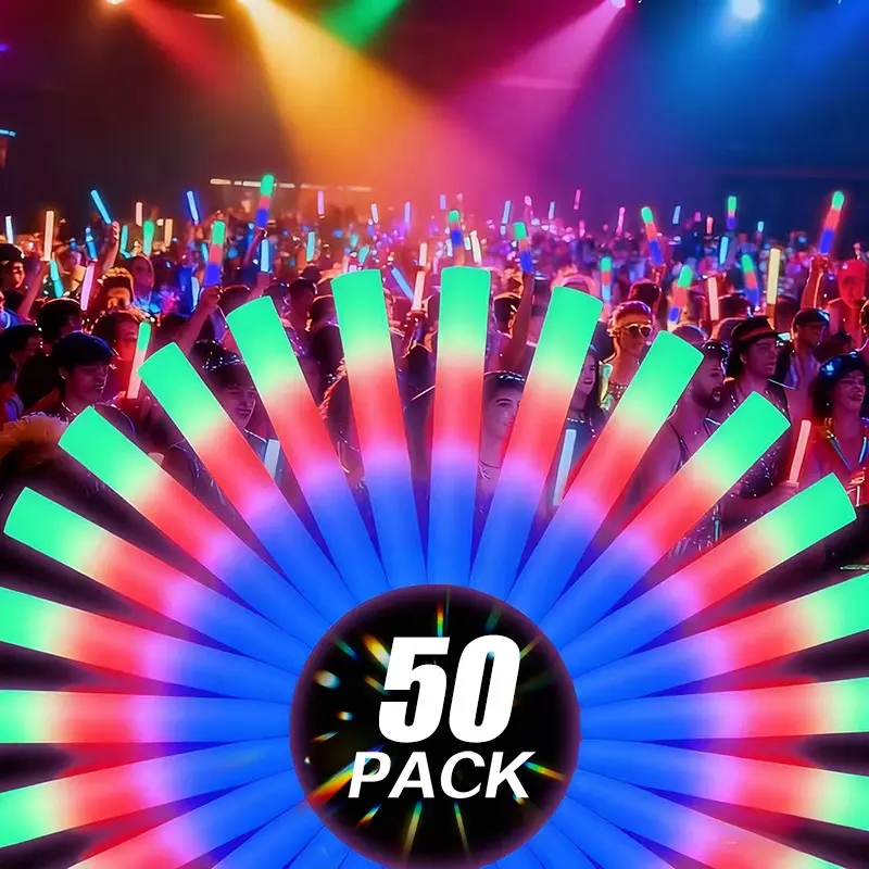 Battery Operated LED Glow Lights 50-Pack - Multi-Color, 3 Dynamic Modes Festive & Party Supplies, Magical Favors & Decor for Weddings, Halloween Celebrations, Decorations