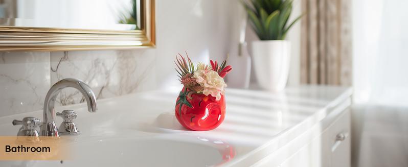 Mushroom Smiley Face Hanging Planter Pot with Drainage, Gardening Plant Gifts for Women Mother Plant Lovers - 3.9inch Opening