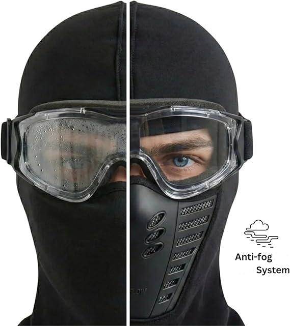 Fog-Free Winter Sport Balaclava, Anti Fog & Windproof Face Mask, Thermal Full-Face Head Cover for Cycling & Skiing