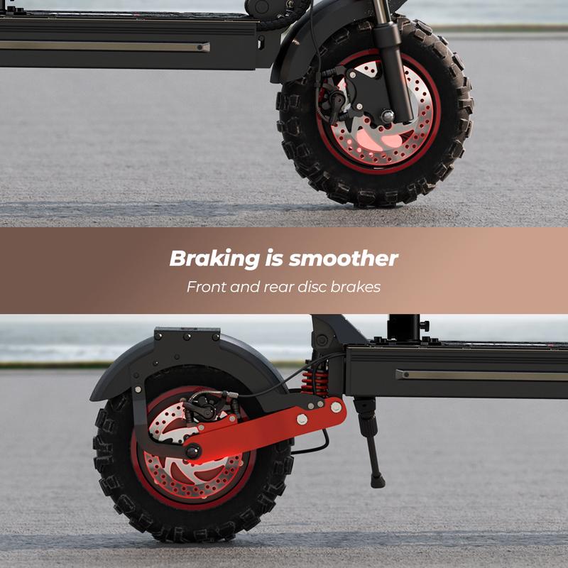 【Valentine's Day】Electric Scooter, 1000W/500W, 28MPH/25MPH,40 Miles/28 Miles/23Miles, 54.6V14Ah/48V15Ah Battery, 10''/11'' All-terrain Tires,  Dual Braking System & Suspension System, Foldable Commuter Electric Scooter Adults for Adults/Youths