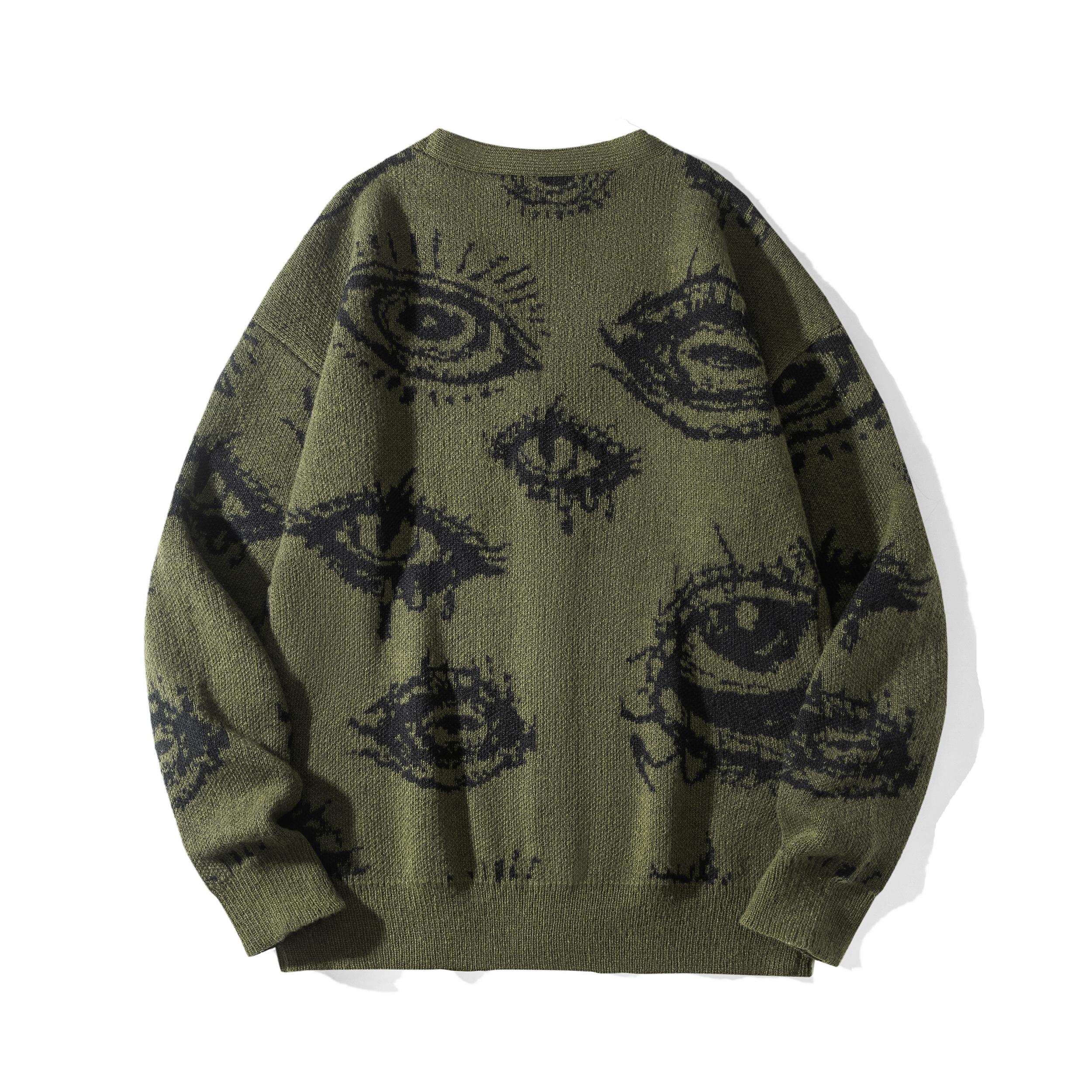 #SummerVibes Spring/Autumn Unisex Knitted Sweater for Men & Women - Loose V-Neck Sporty Polyester Coat - Medium Casual Cardigan Top Elegant