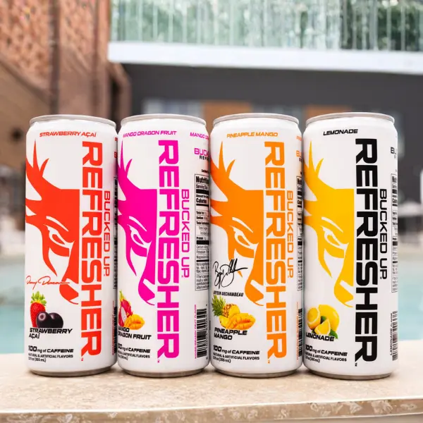 Bucked Up Refreshers - Low-Stim Energy Beverage (12oz. Cans) - Case of 12