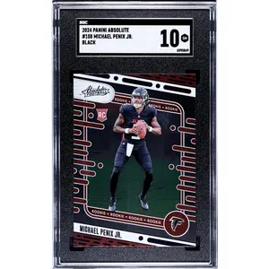 2024 Panini Absolute #108 Michael Penix Jr. Black SGC 10