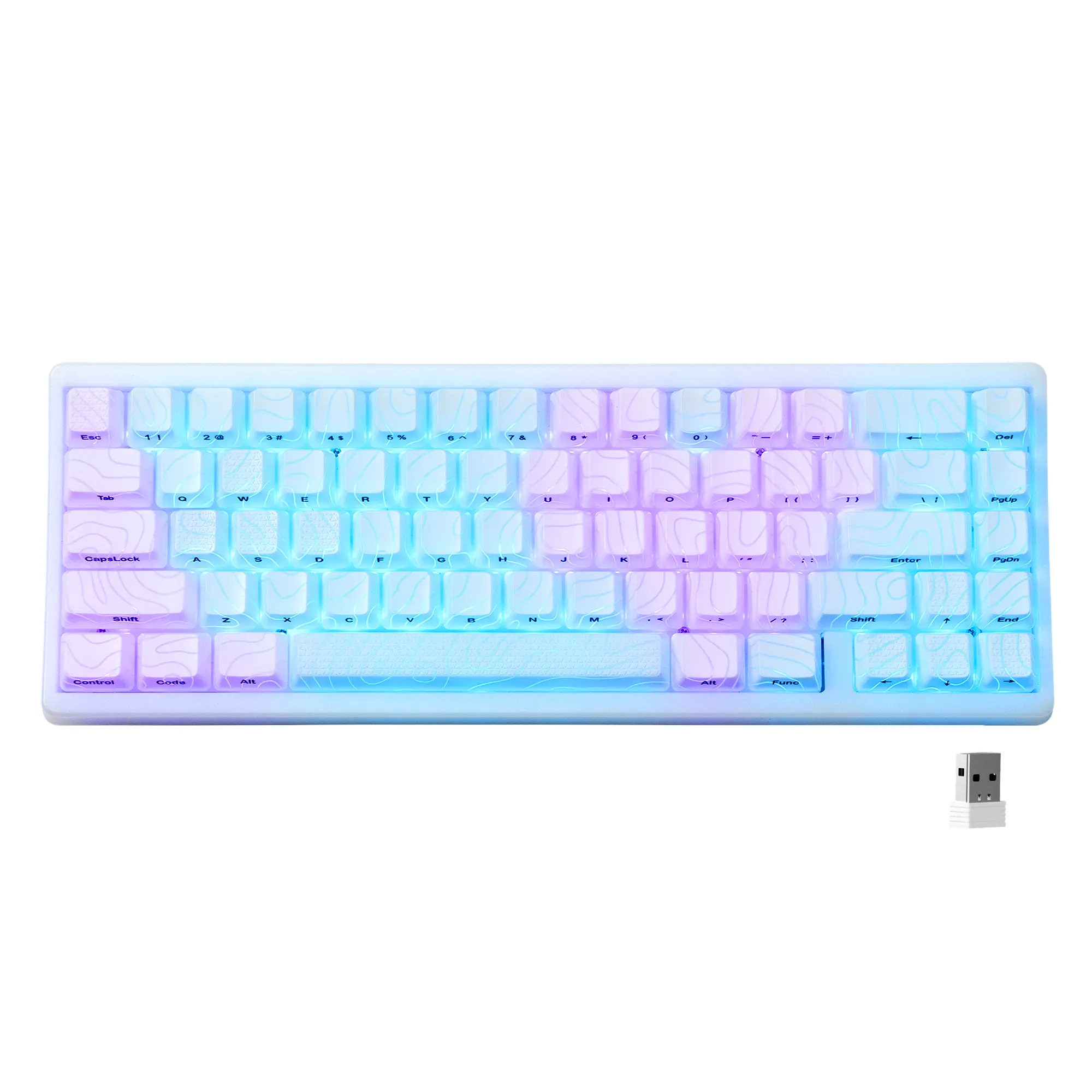 XVX M67 Jadestone Tri-Mode Mechanical Keyboard with IMD-Tech Keycaps, USB-C/ Bluetooth/ 2.4GHz, RGB Backlight, QMK/VIA Gasket, Hot Swappable tiktokshopbacktoschool,back to school,back to school haul