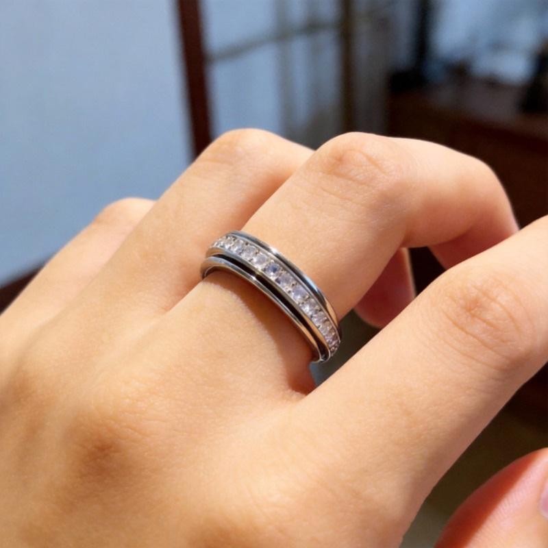 Anxiety Rings for Women and men Titanium Steel Sparkling Spinner Fidget Band Rings for Ladies Relieving Anxiety Wedding Promise Lucky Rings for Daily Wear Comfort Fit Size 5 to 12 Valentine’s Day gift Anxiety Rings for Women and men Titanium Steel Sparkling Spinner Fidget Band Rings for Ladies Relieving Anxiety Wedding Promise Lucky Rings for Daily Wear Comfort Fit Size 5 to 12 Valentine’s Day gift