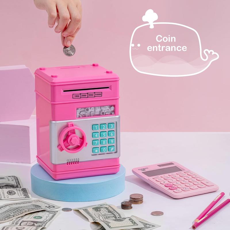 Piggy Banks Money Banks for Kids, Electronic Password Code Money Banks ATM Banks Box Coin Bank for Children Boys and Girls