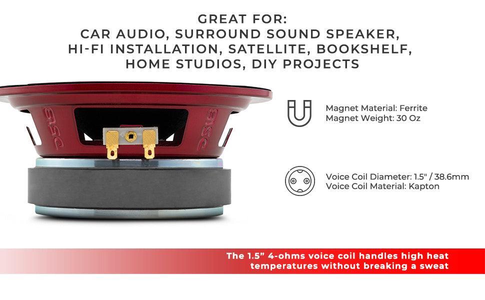 PRO-X 6.5" Mid-Range Bullet Loudspeaker 250 Watts Rms 4-Ohm PRO-X 6.5" Mid-Range Bullet Loudspeaker 250 Watts Rms 4-Ohm