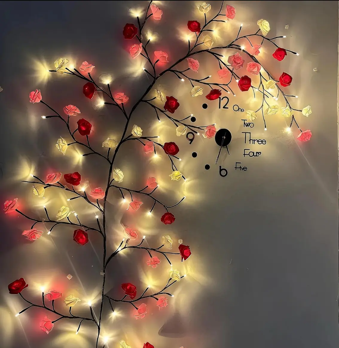 Summerwins 96 LED Vine Branch Fairy Lights - USB Powered, Remote Controlled, IP44 Waterproof - Mood Lighting for Bedroom Inspo, Whimsical Room Decor, Valentines Day Fairy Aesthetic Supplies