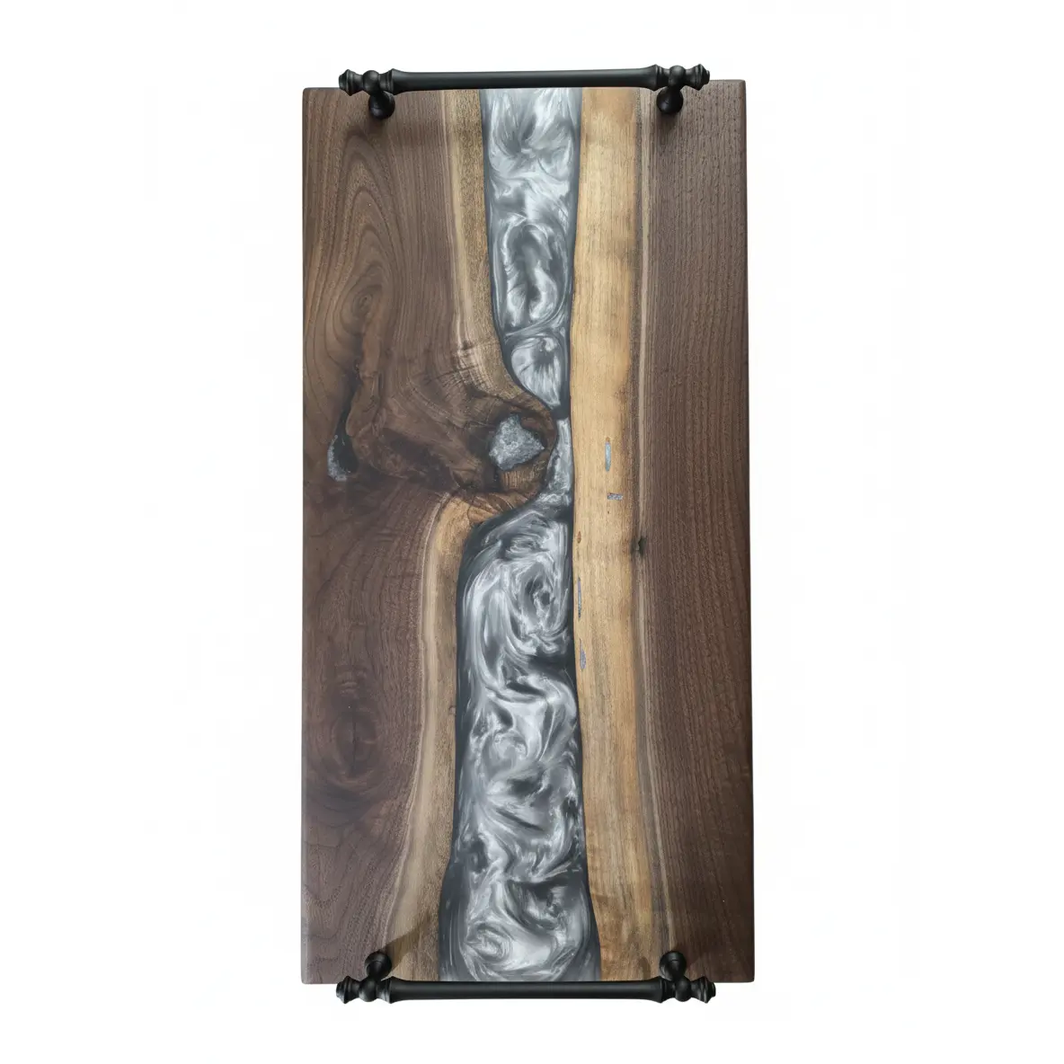 Silver Tides – Black Walnut Charcuterie Board