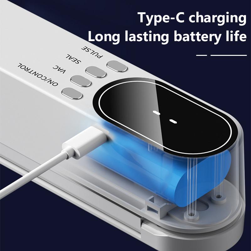 FaddishDeal Wireless Vacuum Sealer 5v 3-speed Durable Smart Multi-Function Food Sealing Storage Device，Air inflation Air Pump Mini Portable Handheld Plastic Sealer for Food Preservation and Storage Excellent Gifts for Christmas and New Year