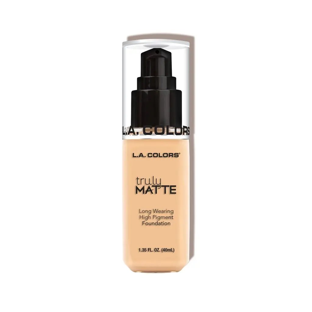 L.A. Colors Truly Matte Foundation Long-Wearing High-Fixation Formula Available in 14 Shades