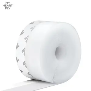 MY HEART FLY 16.4Ft Door Weather Stripping (1.38in Width), Self-Adhesive Door Seal Strip, Draft Stopper Insulation Seal Strip for Doors, Windows & Shower Doors