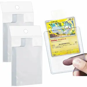 100-1000pcs 65*90mm Raised Type Card Sleeves Fit For Pokemon YuGiOh Game Cards Protector Trading Folder Transparent Case Holder
