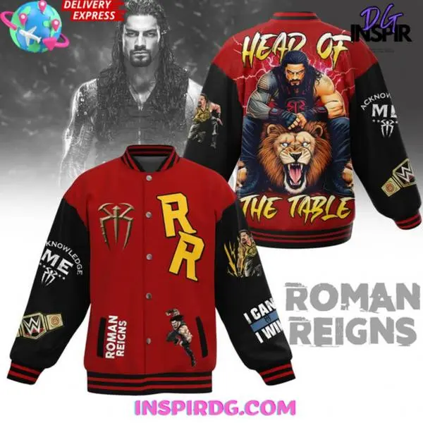 Wwe Roman Reigns Head of the Table Tribal Chief HG Baseball Jacket