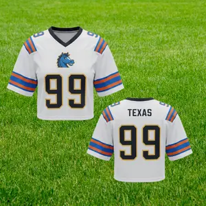 New 2026 football jersey crop top horse white 99, vintage football jersey crop top, unisex, trendy football jersey crop top