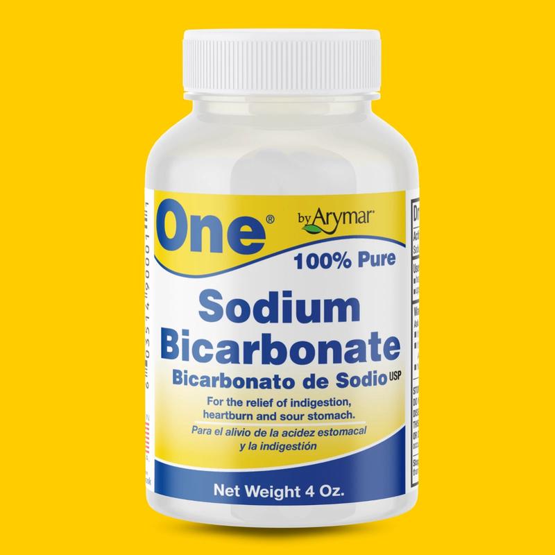Arymar Pure Sodium Bicarbonate Powder 4 oz- Natural Baking Soda for Multi-Use