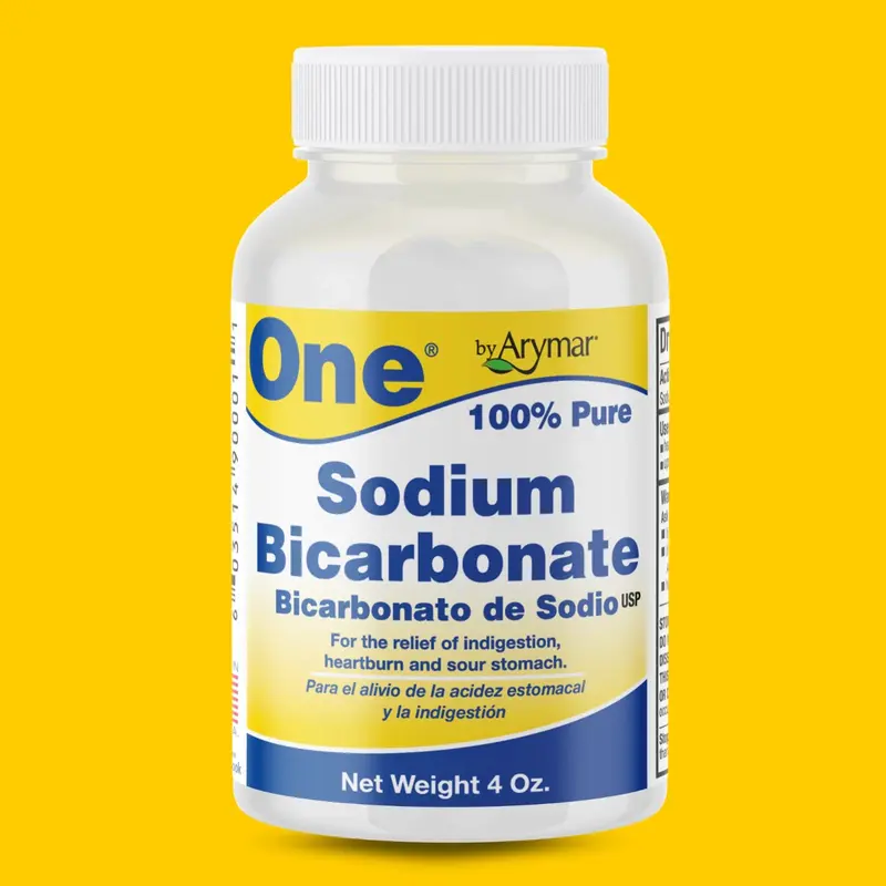 Arymar Pure Sodium Bicarbonate Powder 4 oz- Natural Baking Soda for Multi-Use