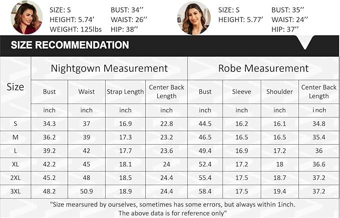 Ekouaer Women's Silk Robe Pajama Set 2-piece Sexy Lace Pajama Set, Silk Sexy Strap Skirt and Matching Rope Robe Pajama Set, s-XXL Comfort Satin