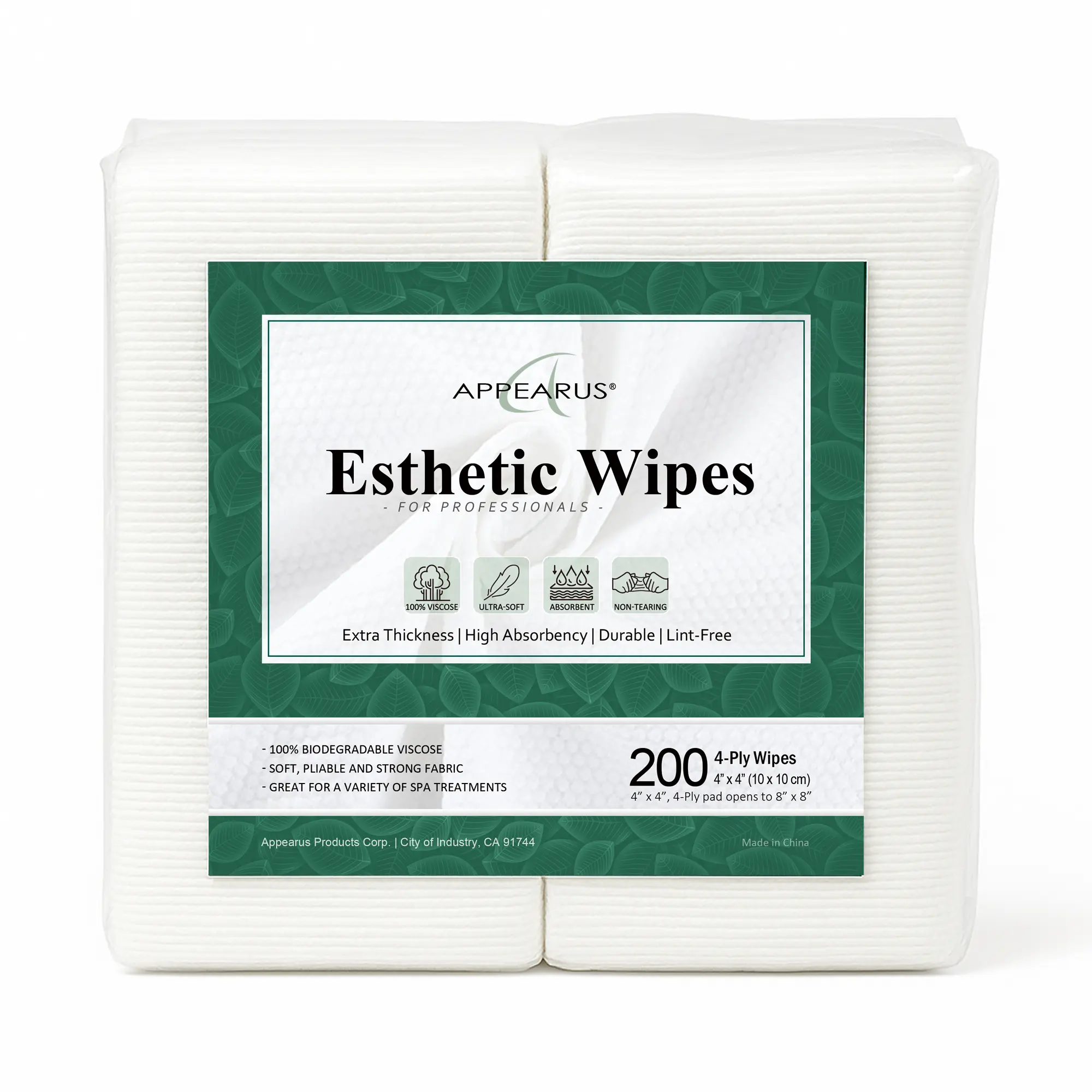 Extra Thick 4×4 Esthetic Wipes Cloth Towel Absorbent Spa Face Skin Cleansing 200 PK Skincare  Facial Comfort