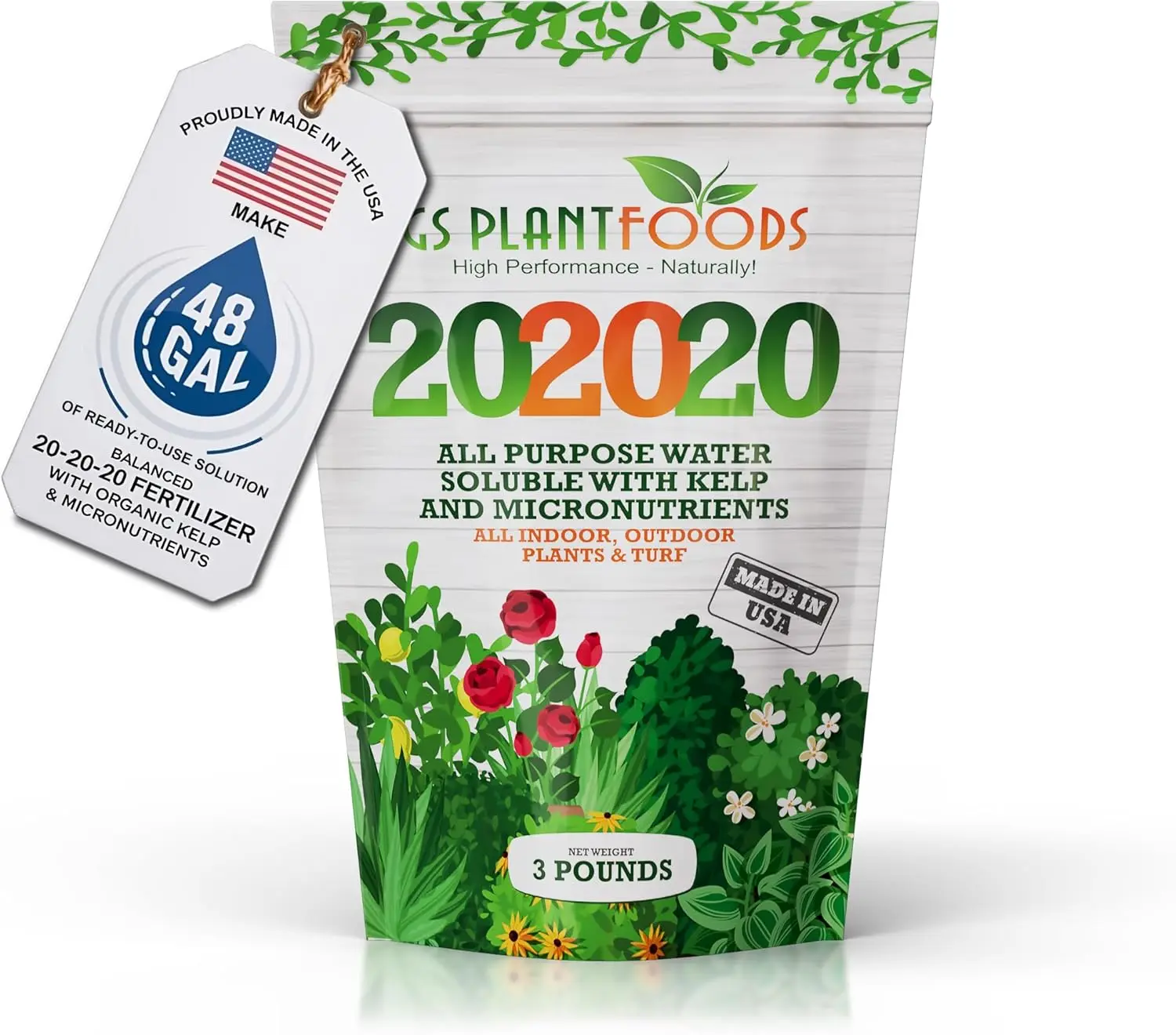 20-20-20 All Purpose Fertilizer with Kelp and Micronutrients