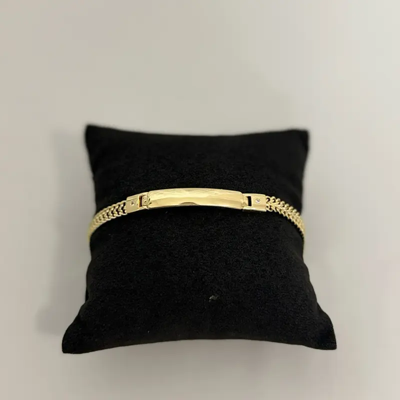 Costume Jewelry Plaque Bracelet, Stone-Free Design, 7-8 in Size