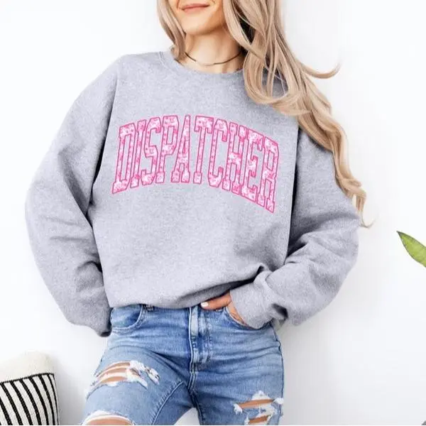 Emergency Dispatcher Sweatshirt, 911 Operator Shirt, Dispatcher Gift, First Responder Apparel, Police Fire EMS Dispatcher Crewneck, Dispatcher Appreciation Gift