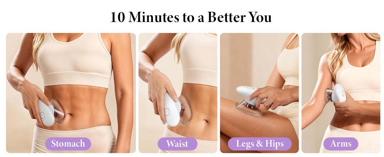 SunLuxy 3-in-1 Red Light Therapy & Cupping Suction Machine for Relaxation, Skin Rejuvenation, and Facial Firming – Perfect Valentine’s Day Gift – 3 Power Levels, Ergonomic Design, Type-C Charging