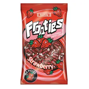 Frooties 360 Piece Bag   Strawberry (Net Wt. 38.8oz.) - Sweet and Tangy  Snack- Candy tiktok delicious  Refill Pouch Bonbon Fruity