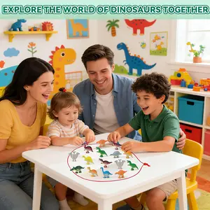 【Upgraded Version】Dinochez Dinosaur Magnetic Chess Game Set 2026 Kids Toys Virral Tiktok Game 20 Pcs Dinosaur Toys Christmas Stocking Stuffers Strategy Board Games for Grandkids and Kids