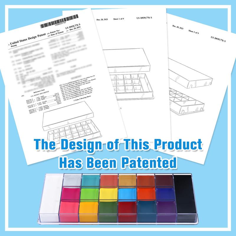 UCANBE Athena Face and Body Oil Paint Palette, Professional and Safe Non-Toxic Tattoo Halloween Special Effects Party Makeup Kit for Kids and Adults Products