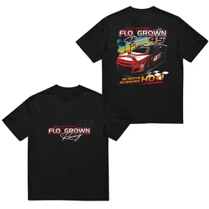 Flo Grown Racing 45 T-Shirt, Always Running Hot Race Car Graphic Tee for Motorsports Fans
