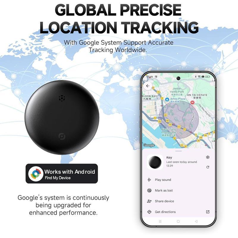 GPS Tracker for Car,Mini Trackers Device with Weatherproof Magnetic Case- No Monthly Fee - Best Hidden GPS Tracker - Global Coverage Locator, Anti-lost Device,Works with Apple Find Me (iOS only)