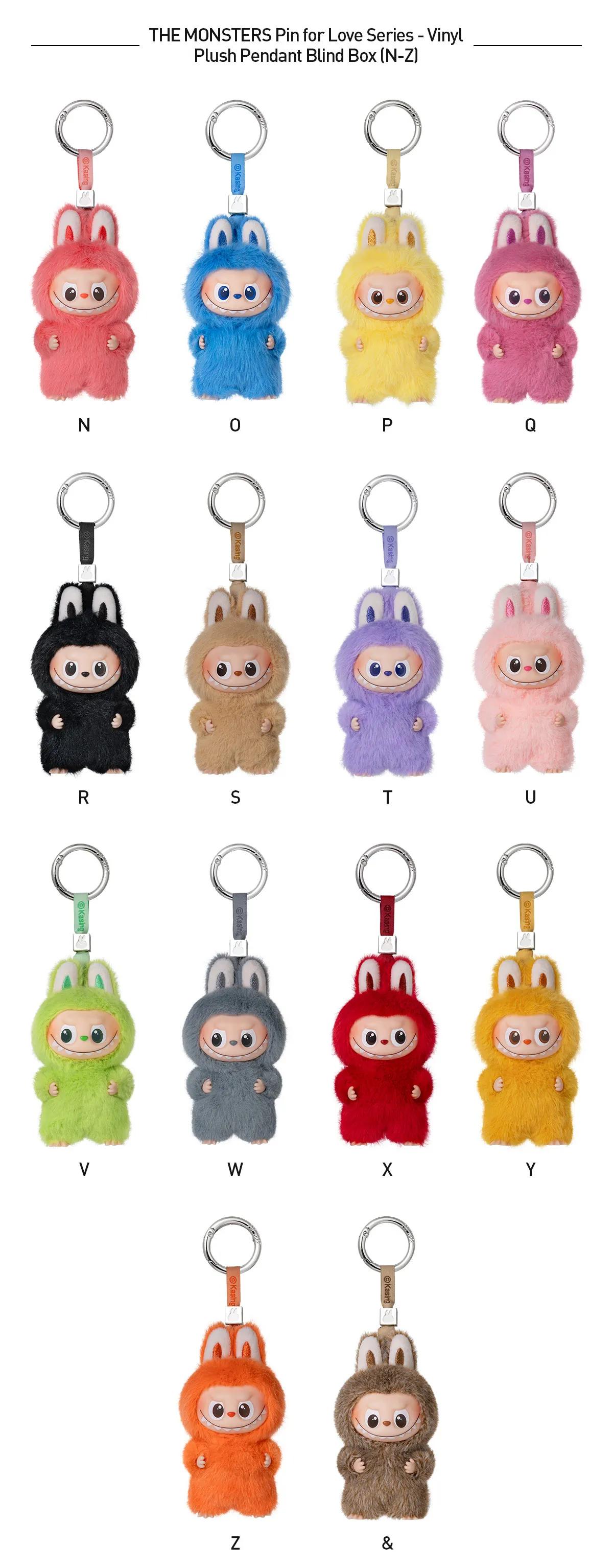 (marie4001)THE MONSTERS Pin for Love Series-Vinyl Plush Pendant Blind Box