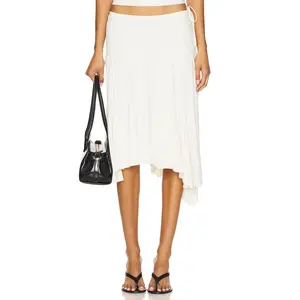 With Jean Sharni Skirt in Off White