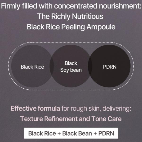 [mixsoon] Black Rice Peeling Ampoule 100ml – Gentle Exfoliating Serum with Black Rice Extract for Smooth, Clear & Radiant Glass Skin