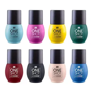 One Shot Gel Collection WILD Set 8 Vibrant Colors 15ml Each for Stunning Nail Art Projects Ideal for Enthusiasts