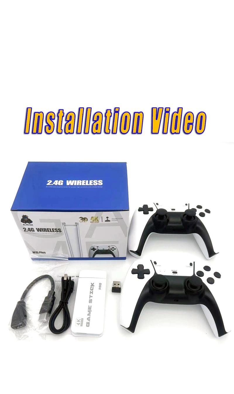 M15 Game Stick Mini TV Handheld Game Console 2.4G Wireless 20000+ Games 128G Storage 30000+ Retro Games HD Output Two-player for PS1