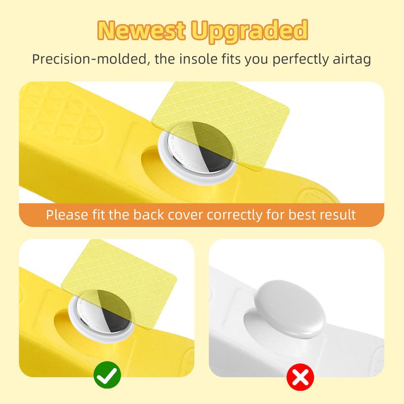 2026 Airtag Tracking Insoles for Kids Anti-lost Shoe For Toddlers Pad Comfortable Kids' Airtag Insoles - 2 Pairs Securely Hidden Holder Footwear Shoe Inserts for AirTag Tracking Device