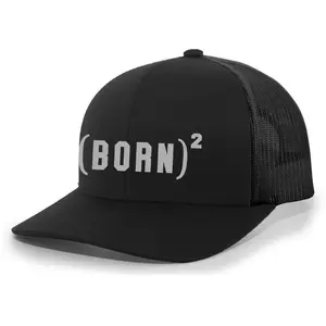 Christian Born Again Exponent Nail Cross Jesus Mens Mesh Back Trucker Hat Baseball Cap