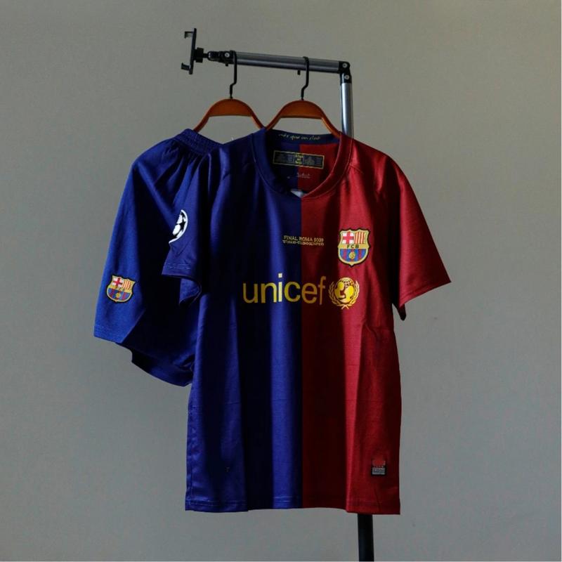 Barcelona 2025/26 Home Kit Retro Unicef ​​2009 | Authentic Barcelona 2009 Jersey and Shorts - Standard Match Kit
